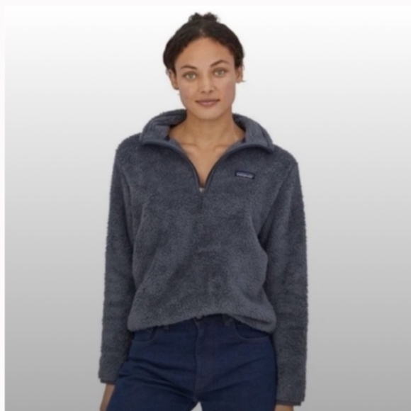 Patagonia Jackets & Blazers - Dark Blue Sherpa Sweatshirt 1/4-Zip